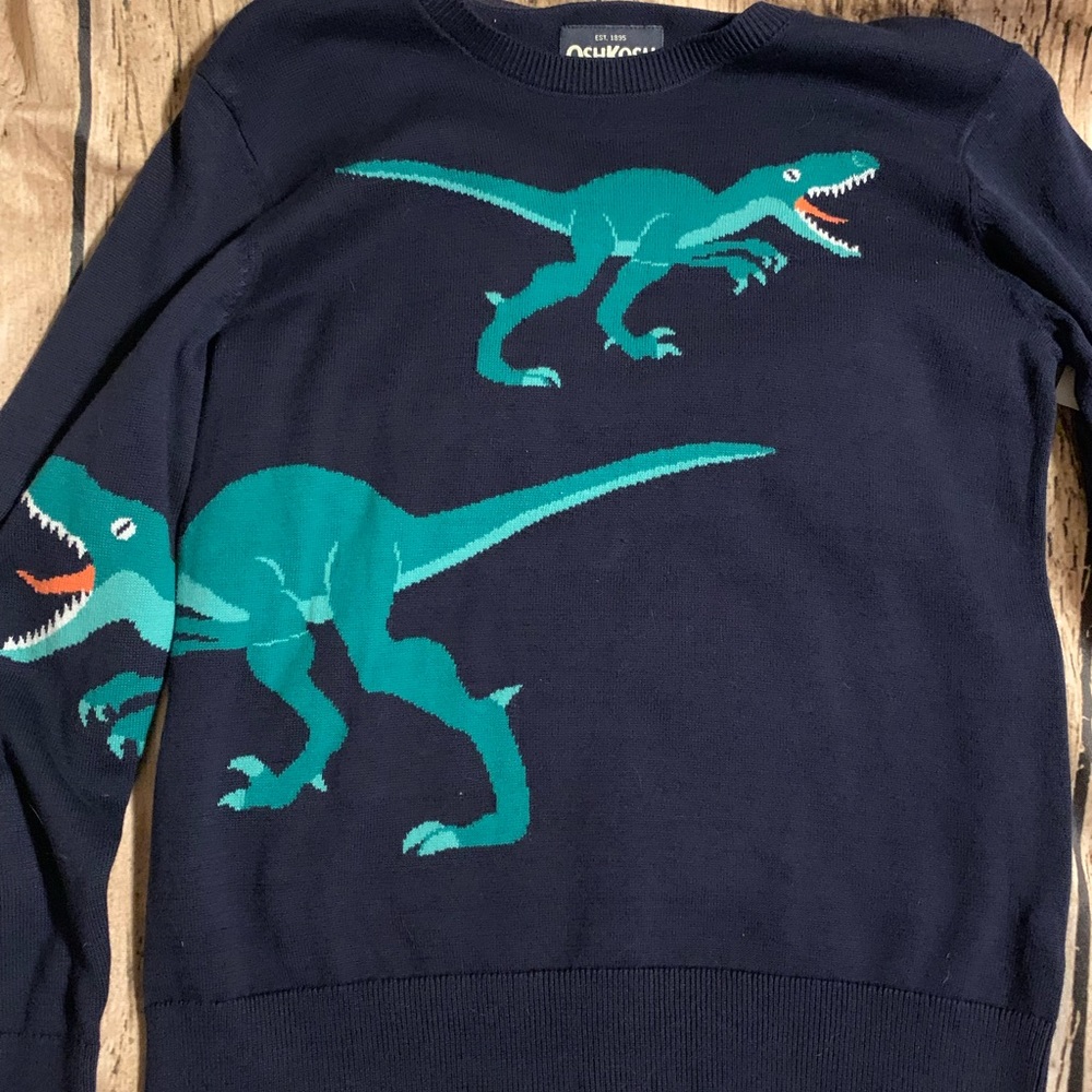 Oshkosh Dinosaur Sweater Boys Size 12